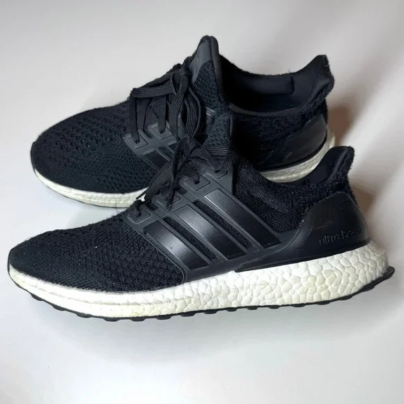 Adidas Men’sUltraBoost DNA Running Shoes Black / White Size- 8.5